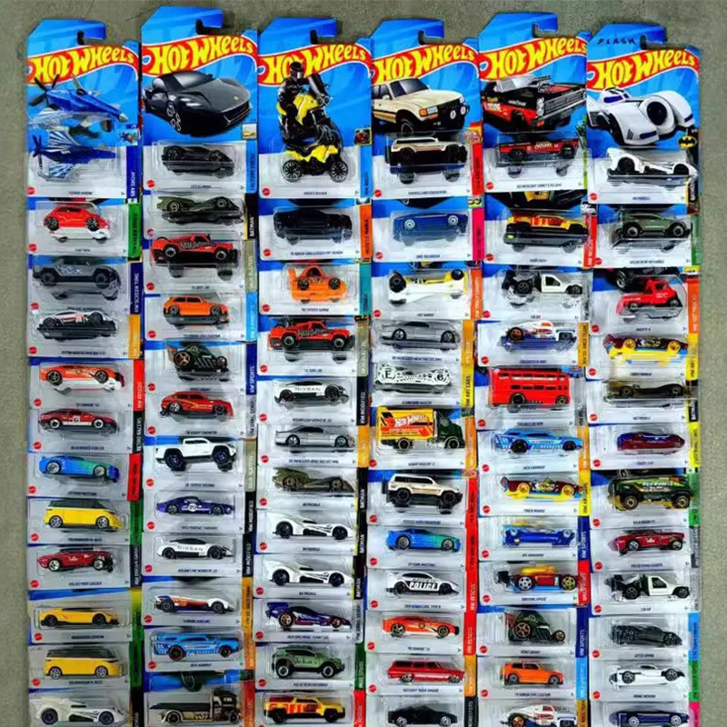 Original 1/64 Hot Wheels Car Nissan Benze Audi Diecast Voiture Batmobile Mazda Ford Boys Toys for Juguetes Model Birthday Gifts