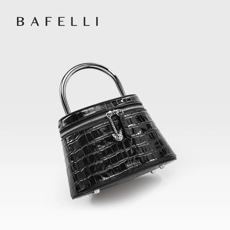 BAFELLI 2024 WOMEN\'S NEW EVENING PARTY HANDBAG ORIGINAL DESIGNER FASHION LUXURY BRAND GENUINE LEATHER BAGS CROSSBODY PURSE