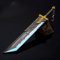 21cm Apex Heirloom Weapon FF7 Remake Cloud Buster Sword Game Metal Keychains Model Sword Peripheral Collections Dolls Toys Gifts