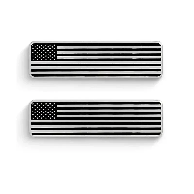 Metal Black American USA Flag Map Emblems Car Trunk Emblem Badge Decal Sticker for Car Motorcycle Bike Car Accessories - view 5
