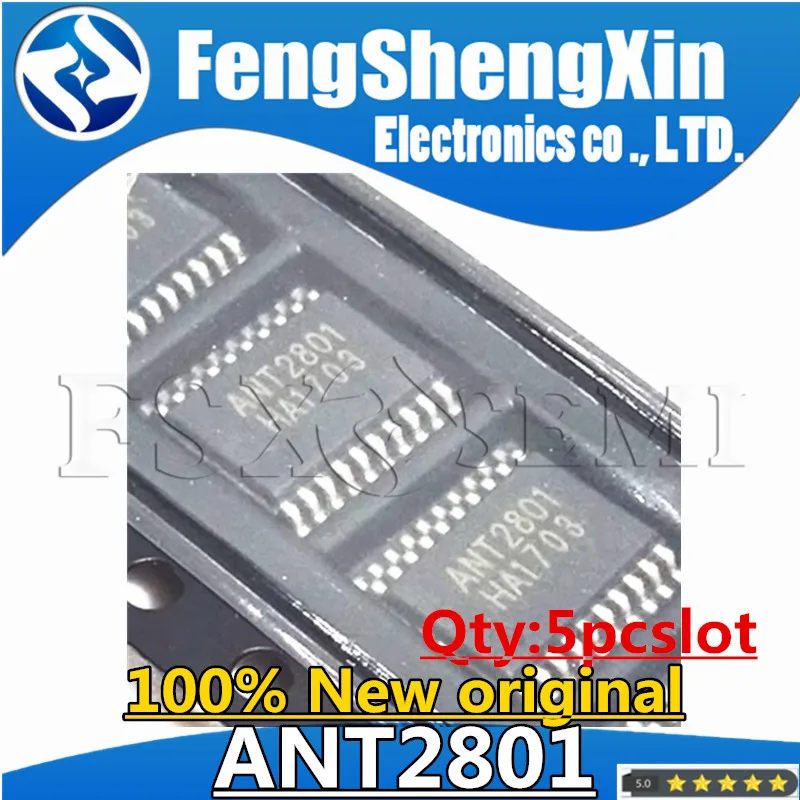 5pcs 100% New ANT2801 TSSOP-20 5V lithium battery efficient charge management chip