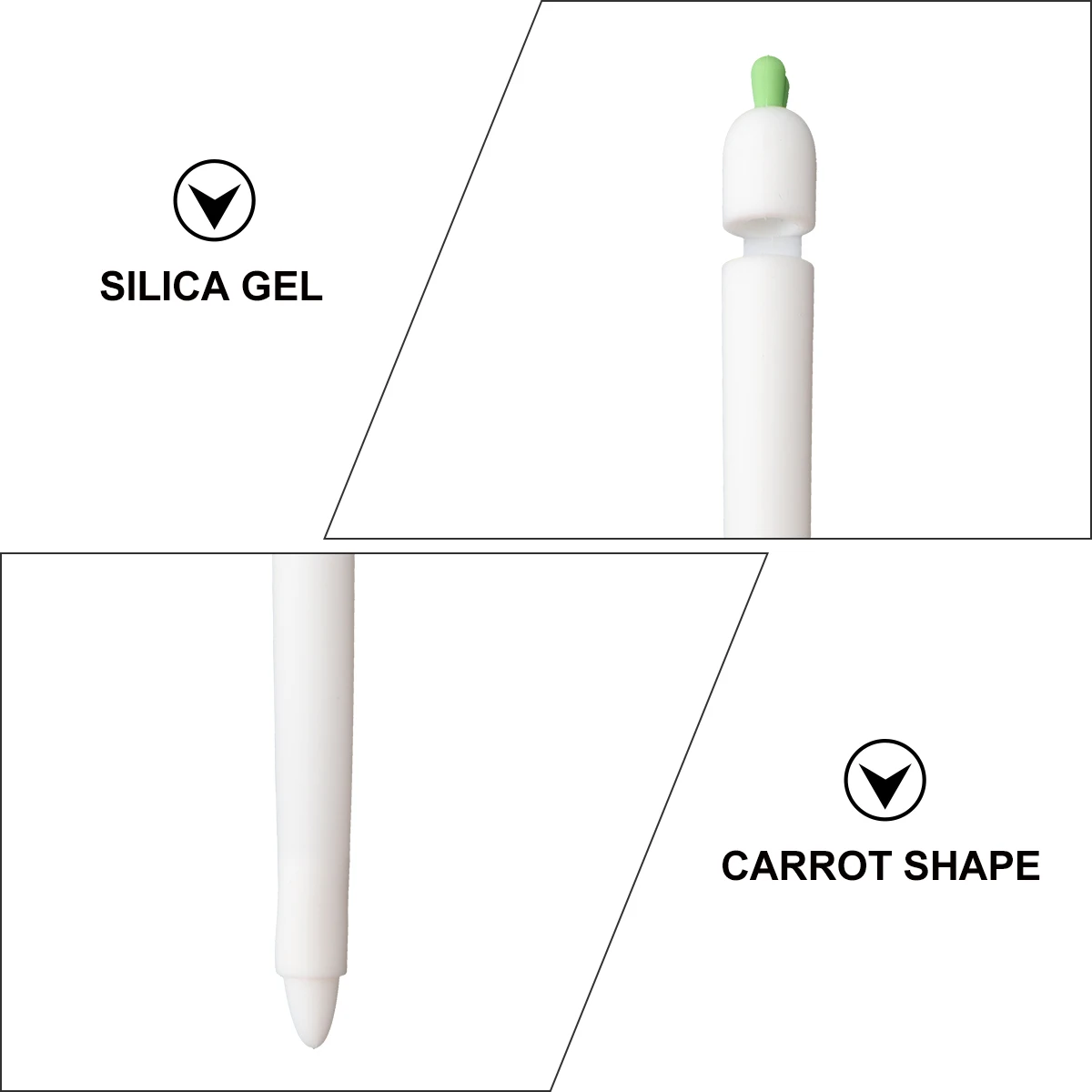 

Carrot Protective Cover Silicone Stylus Grip Compatible Pencil 1st Gen Anti Slip Lightweight Ergonomic Design Protects