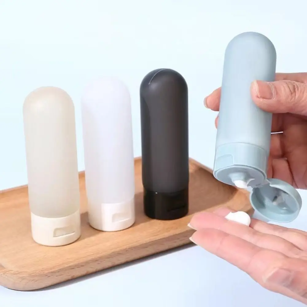 Zacht lekvrij 4-delige reisflessen BPA-vrij samendrukbare shampoocontainer siliconen draagbare hervulbare buizen Trip