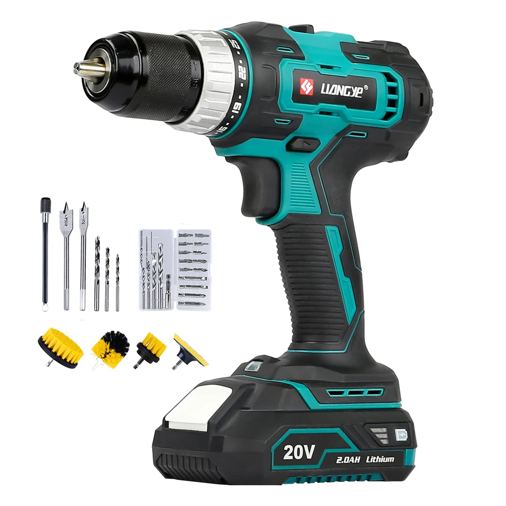 

Rechargeable Cordless Electric Set Compact Drills With Screwdriver