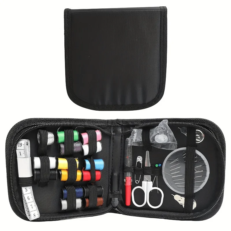 Premium Sewing Kit Home & Travel Essential, Sewing Tools Set with Thimble Pins for Clothing Repair DIY Craft