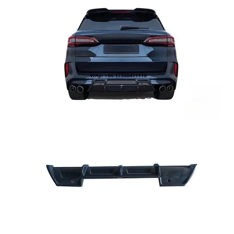 

High Quality Dry Carbon Fiber Rear Bumper Lip for X5M F95 X6M F96 AK Style Rear Diffuser Perfect Fitment
