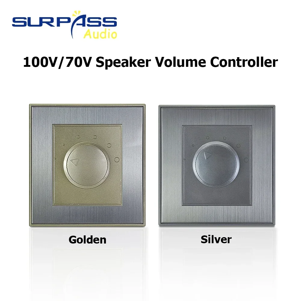 Five level Adjustment 100V/70V Speaker Volume Controller  One-way Speaker Channel Control Tuning Switch Volume Adjust Wall Panel