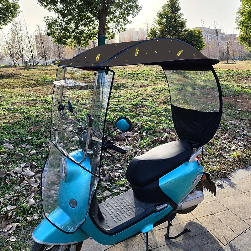 

Electric car canopy canopy tram motorcycle sunshade sun-proof rain-proof carport umbrella thickened wind-proof waterproof cover.