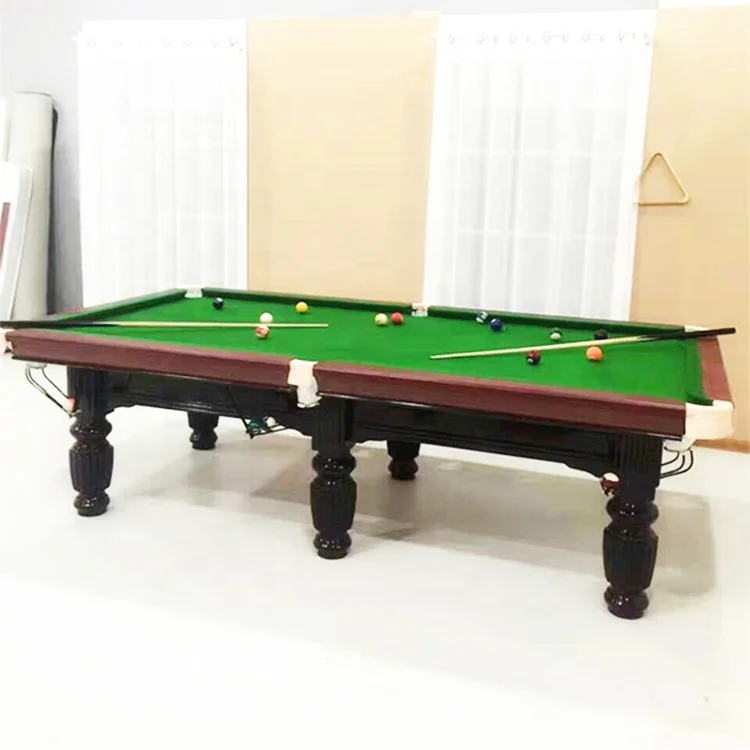 China factory custom usa standard size 8ft 9ft snooker & billiard tables pool table 10ft 12 feet price used for sale