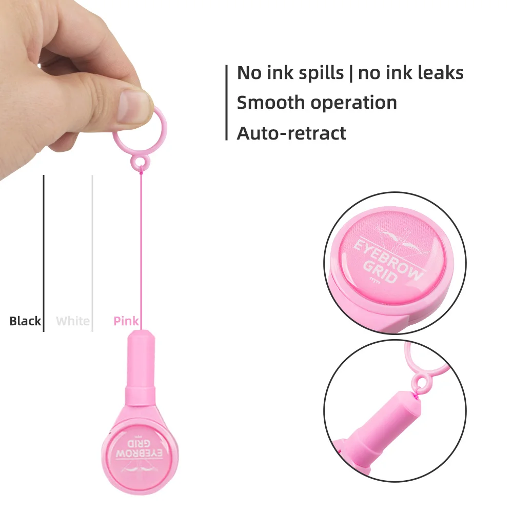 

Microblading Stretchable Eyebrow Mapping Pre-ink String Brow Makeup Dyeing Thread Semi Permanent Positioning Line Measuring Tool