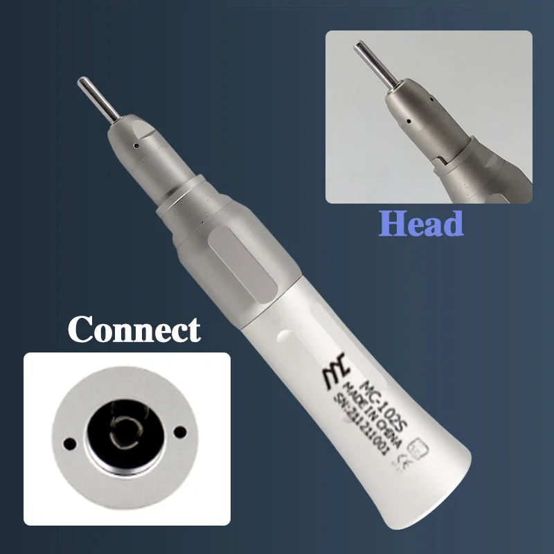 FX Style Dental Low Speed Straight Handpiece And FX25 1:1 Contra Angle Air Motor 2/4 Hole With Ball Bearing