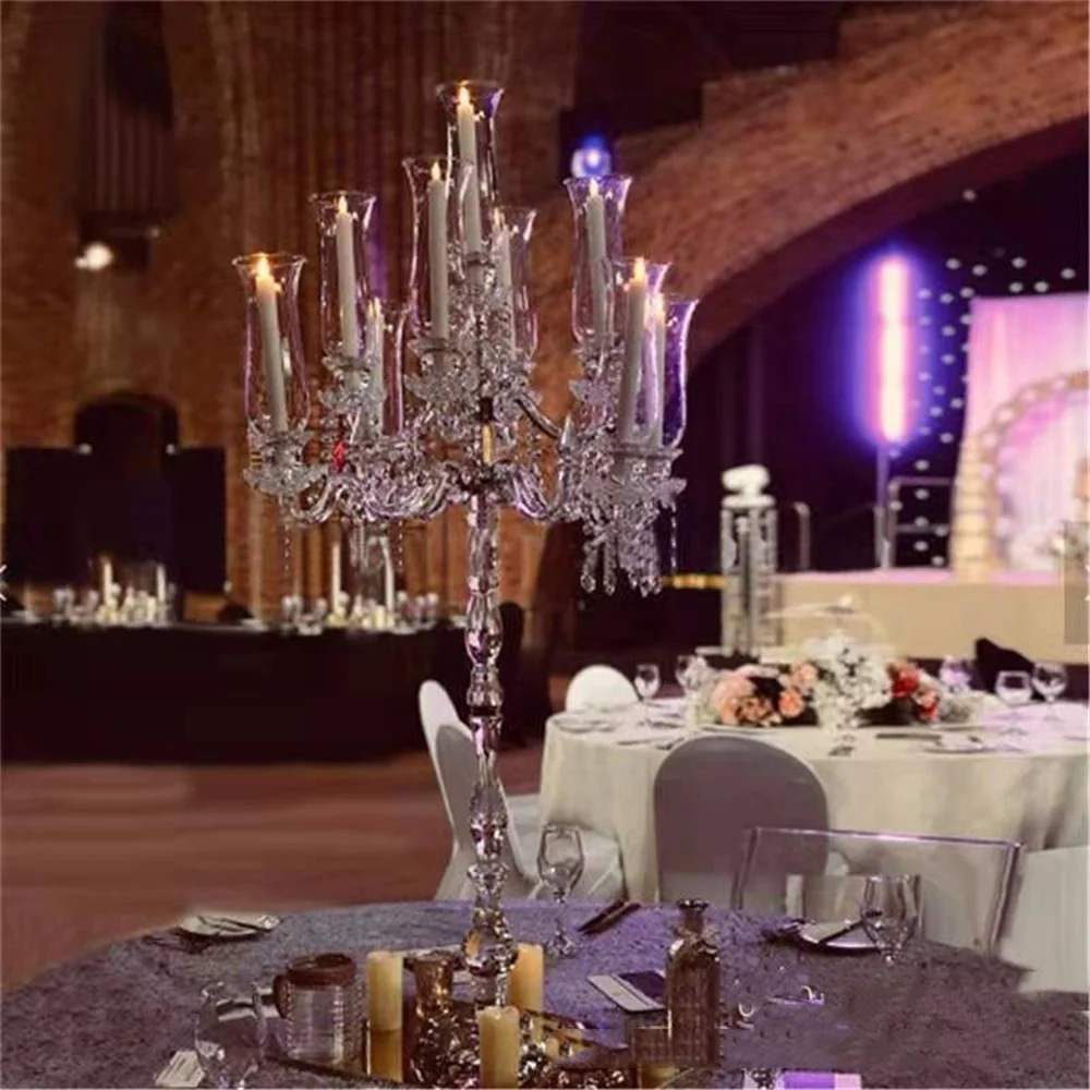 10pcs New  Clea Glass  Candle Holder