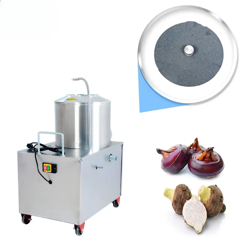 Automatic onion, carrot, potato, ginger washing peeling machine/cleaning peeling machine