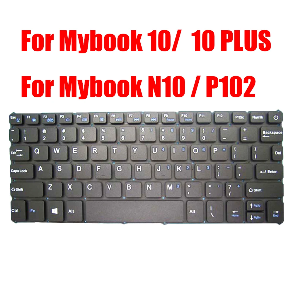 English US Replacement Laptop Keyboard For Axioo For Mybook 10 / 10 PLUS / N10 / P102 Black Without Frame