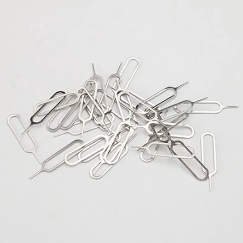 2000Pcs/lot Sim Card Tray Remover Eject Ejector Pin Key Open Tool For Iphone 4 4s 5 5s 6 6s Plus Xs Xr Max For Ipad For Samsung