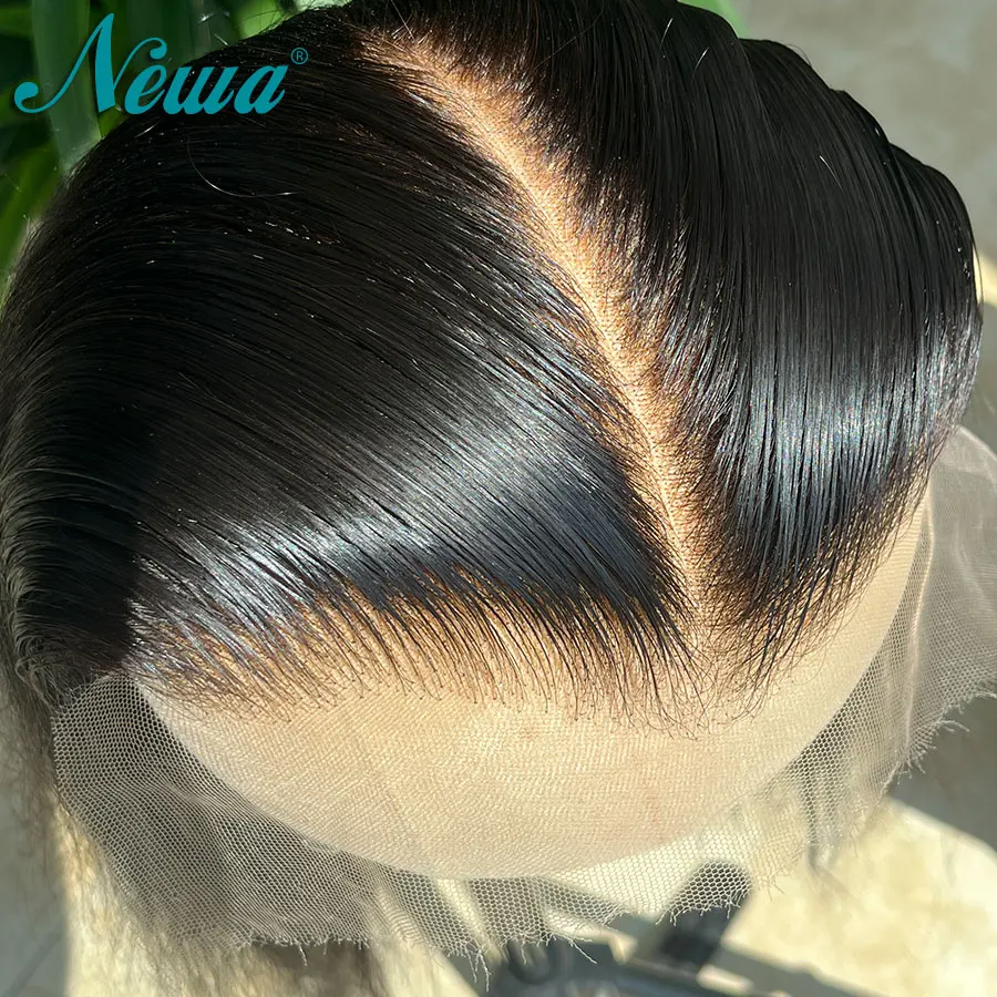 Newa Hair 13x6 HD Lace Frontal Straight Human Hair Closures Pre Plucked Small Knots Body Wave Invisible Real HD Lace Melt Skins