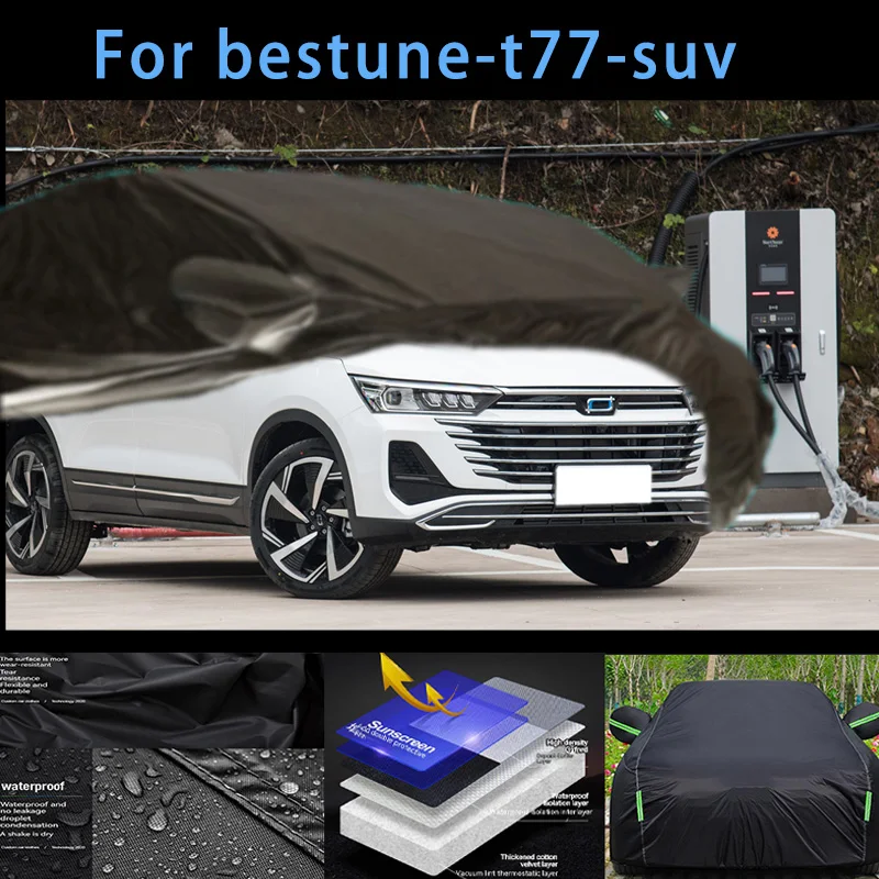 

For bestune-t77-suv Outdoor Protection Full Car Covers Snow Cover Sunshade Waterproof Dustproof Exterior Car accessories