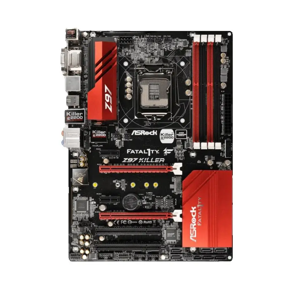 ASRock Fatal1ty Z97 القاتل اللوحة LGA 1150 دعم i7-4790K i7-4770K i5-4690K i5-4670K وحدة المعالجة المركزية 4xDDR3 3200 ميجا هرتز 2xM.2 HDMI ATX #3