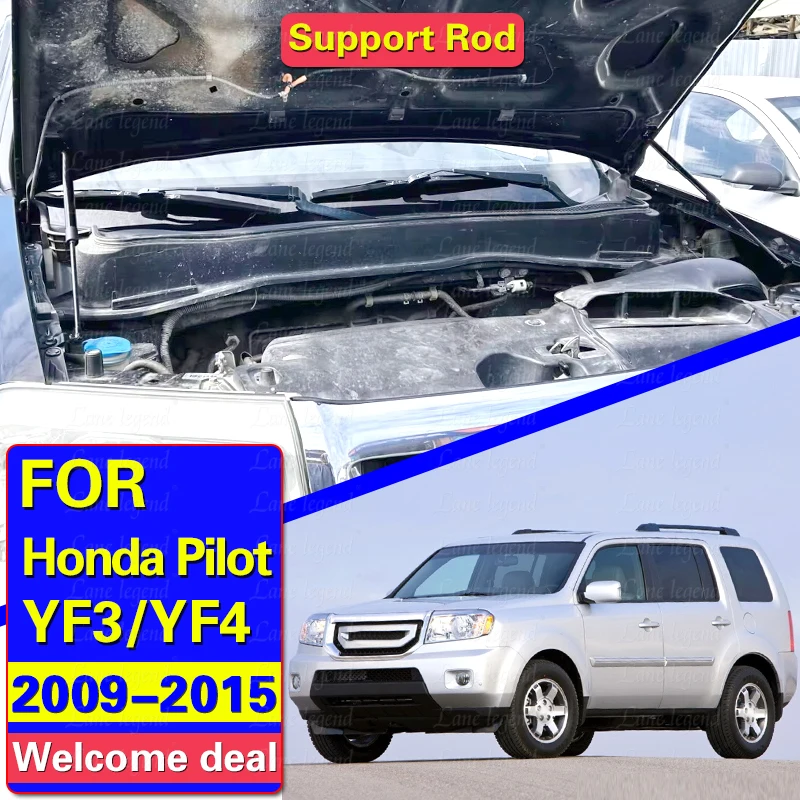 For Honda Pilot YF3 YF4 2009-2015 Front Hood Modify Gas Spring Lift Supports Struts Rod Refit Piston Shocks Cylinder Damper Kit