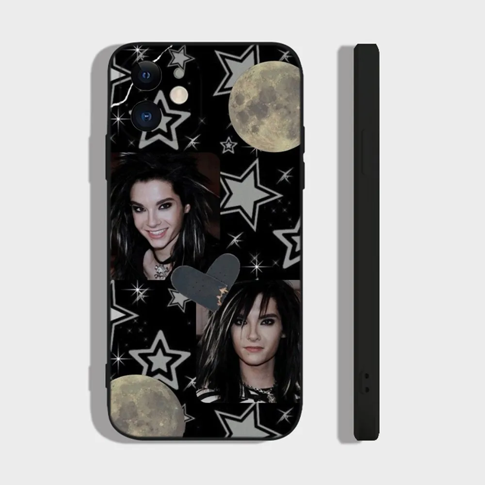 Capa de telefone Bill Kaulitz para iPhone, Capa de silicone macia para iPhone 15,14,13,12,11 Plus,Pro,Max,XR,XS,X,7,8 Plus,SE,Mini