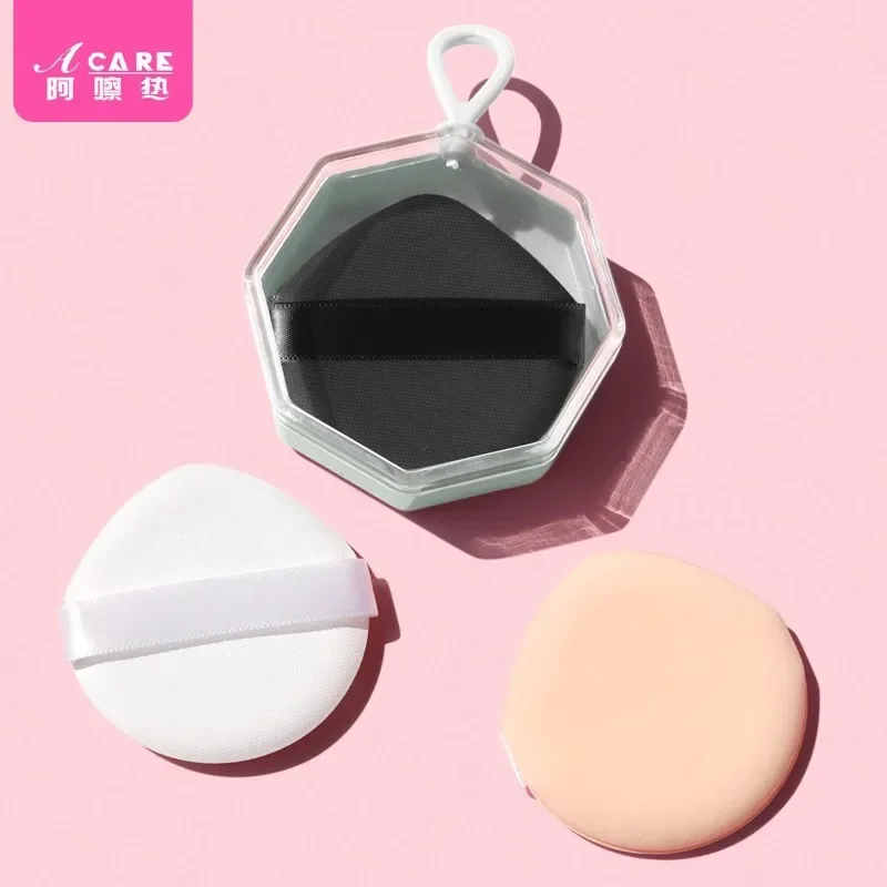 وسادة نفخة/هوائية D1P39-صندوق تخزين سهل الاستخدام، كريم أساس سائل فضفاض، خلاط تجميل رطب وجاف، مكياج ناعم