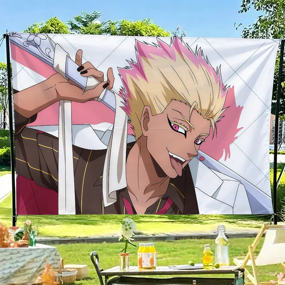 Anime Shidou Ryuusei B-Blue L-lock Flagge für Gartenparty, Wohnzimmer, Zuhause, Wanddekoration, Banner, Schlafzimmer, Outdoor-Wandteppich – Detail 7