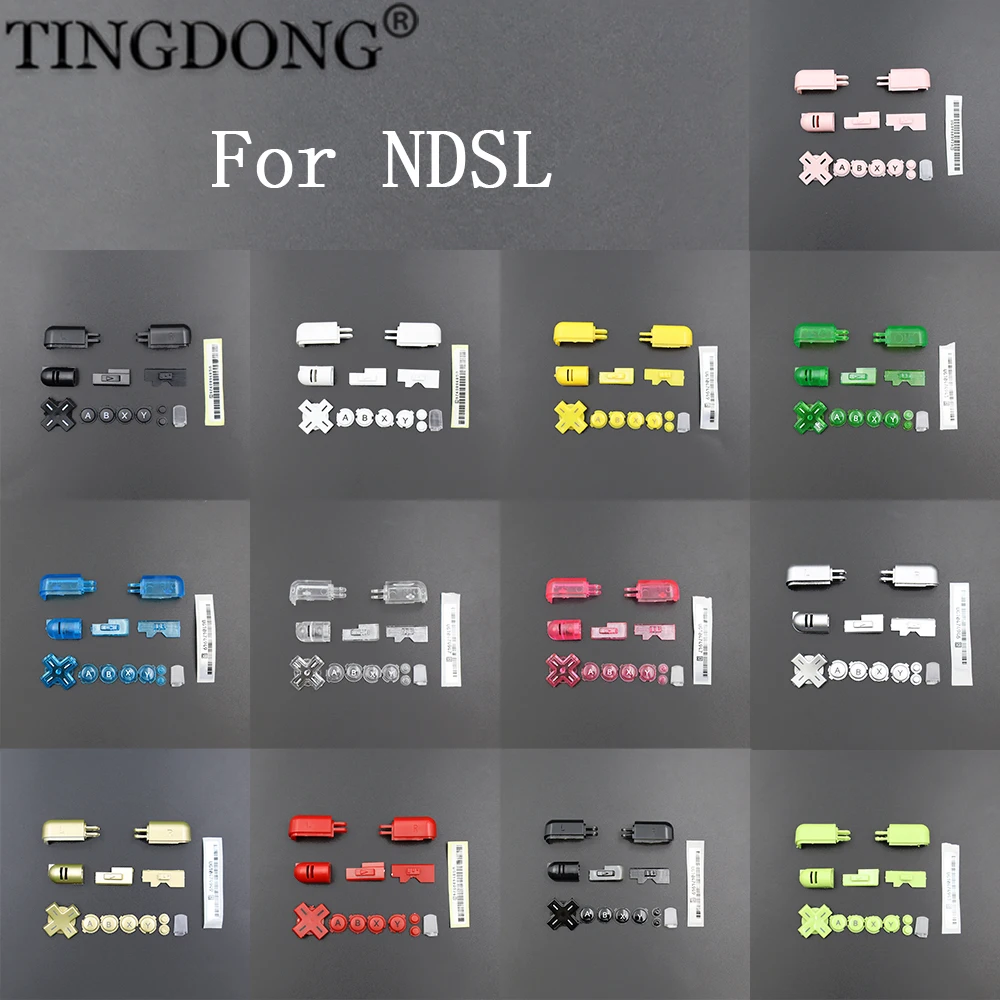 

Replacement Full Button Set For NDS Lite Console Power ON OFF Key ABXY L R D Pad Cross For NDSL