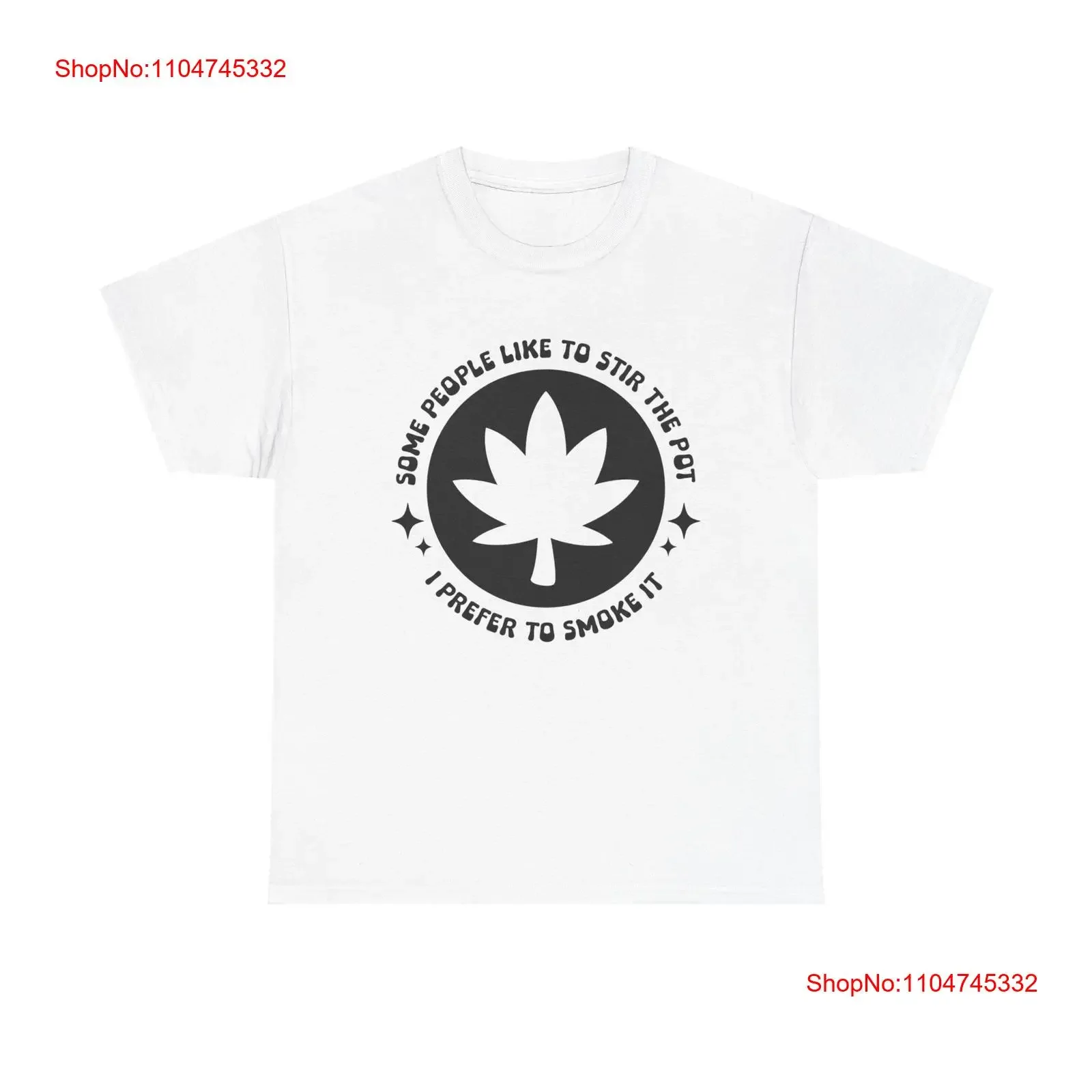 Don't Stir The PoT T Shirt funny 420 smoke no drama retro groovy psychedelic tee vintage Washed Slightly Soft homme Comfortable