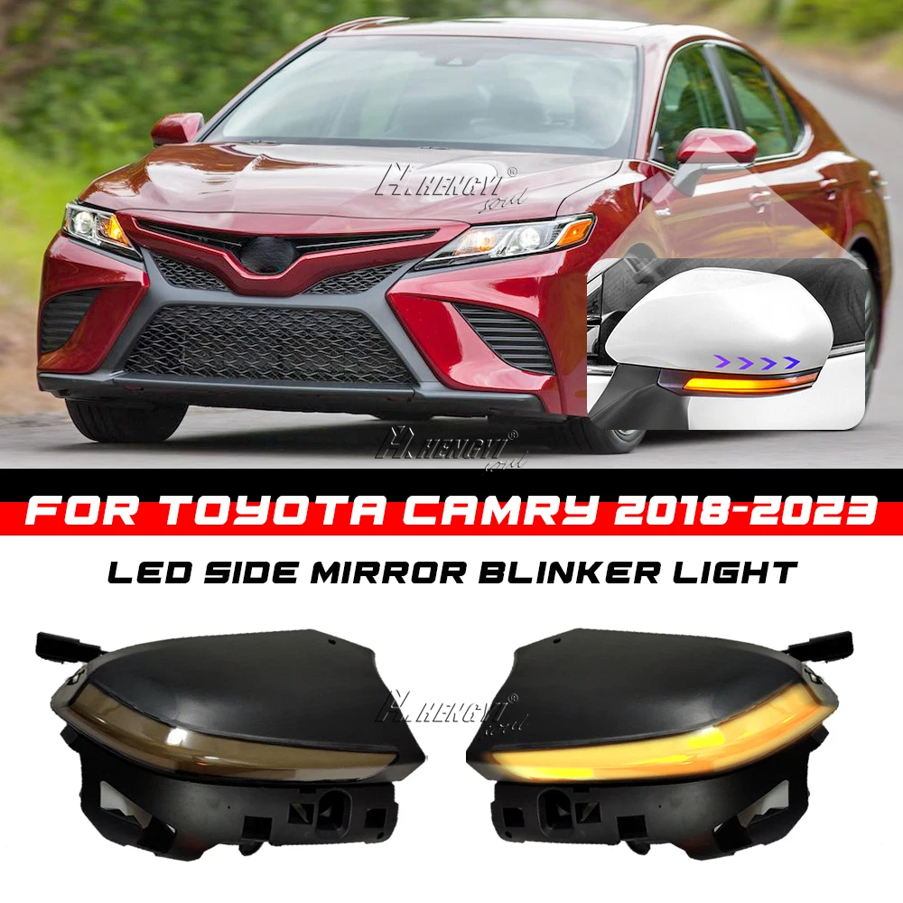 

1 Pair For Toyota Camry 2018 2019 2020 2021 2022 2023 Dynamic LED Turn Signal Light Side Mirror Sequential Lamp Blinker