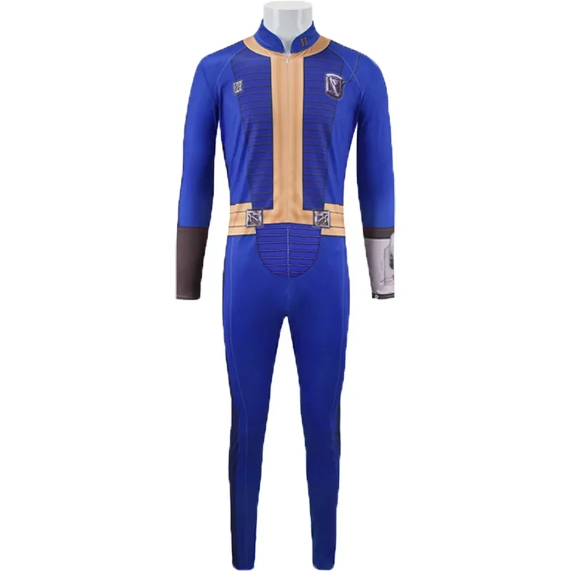 Fallout Lucy MacLean Cosplay Costume Female Male Survivor Suit Blue Bodysuit Uniform Halloween Carnival Party Adult Outfits Set