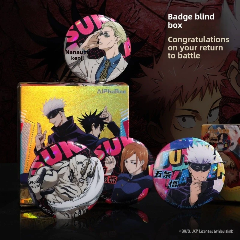 

Jujutsu Kaisen Satoru Gojo Anime Merchandise Cartoon Cute Badge Blind Box Creative Anime Tin Pin Brooch Backpack Pendant Gift