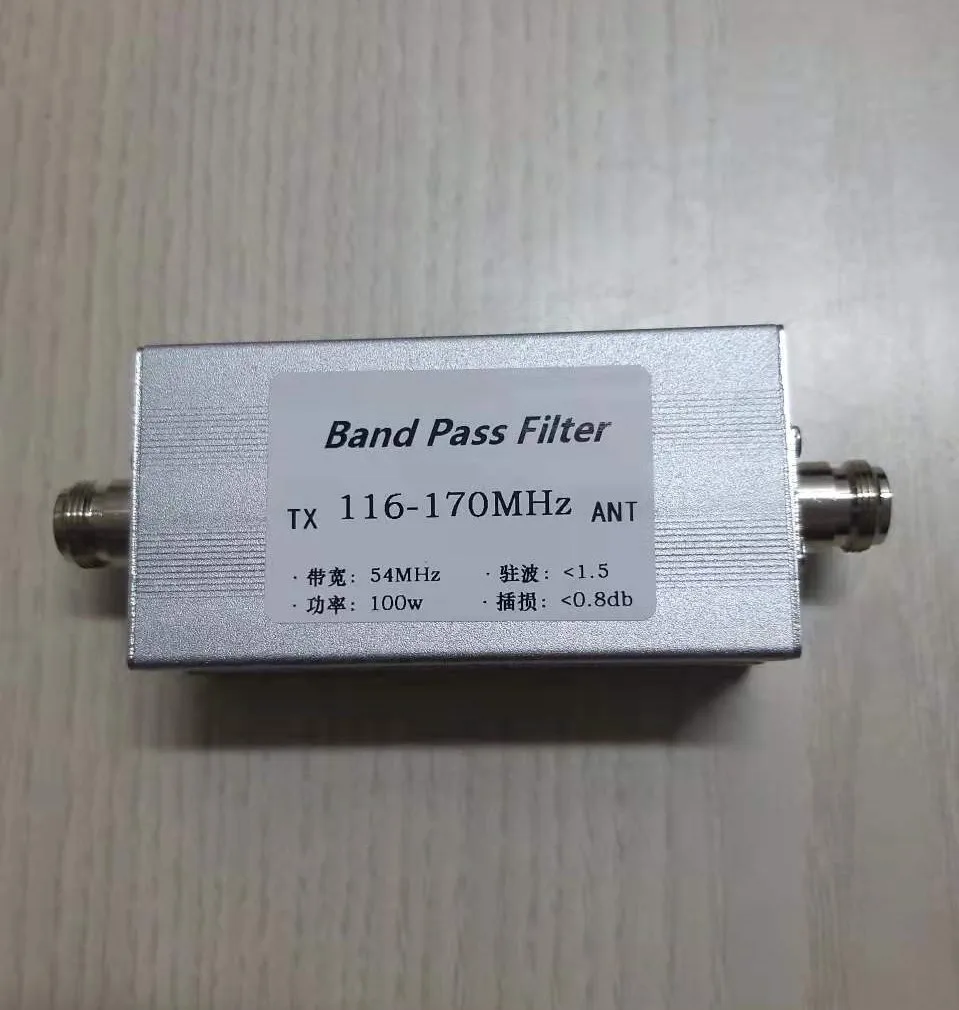 Band Pass Filter N Female BPF 116-170MHz Anti-interference Improve Selectivity Increase Communication