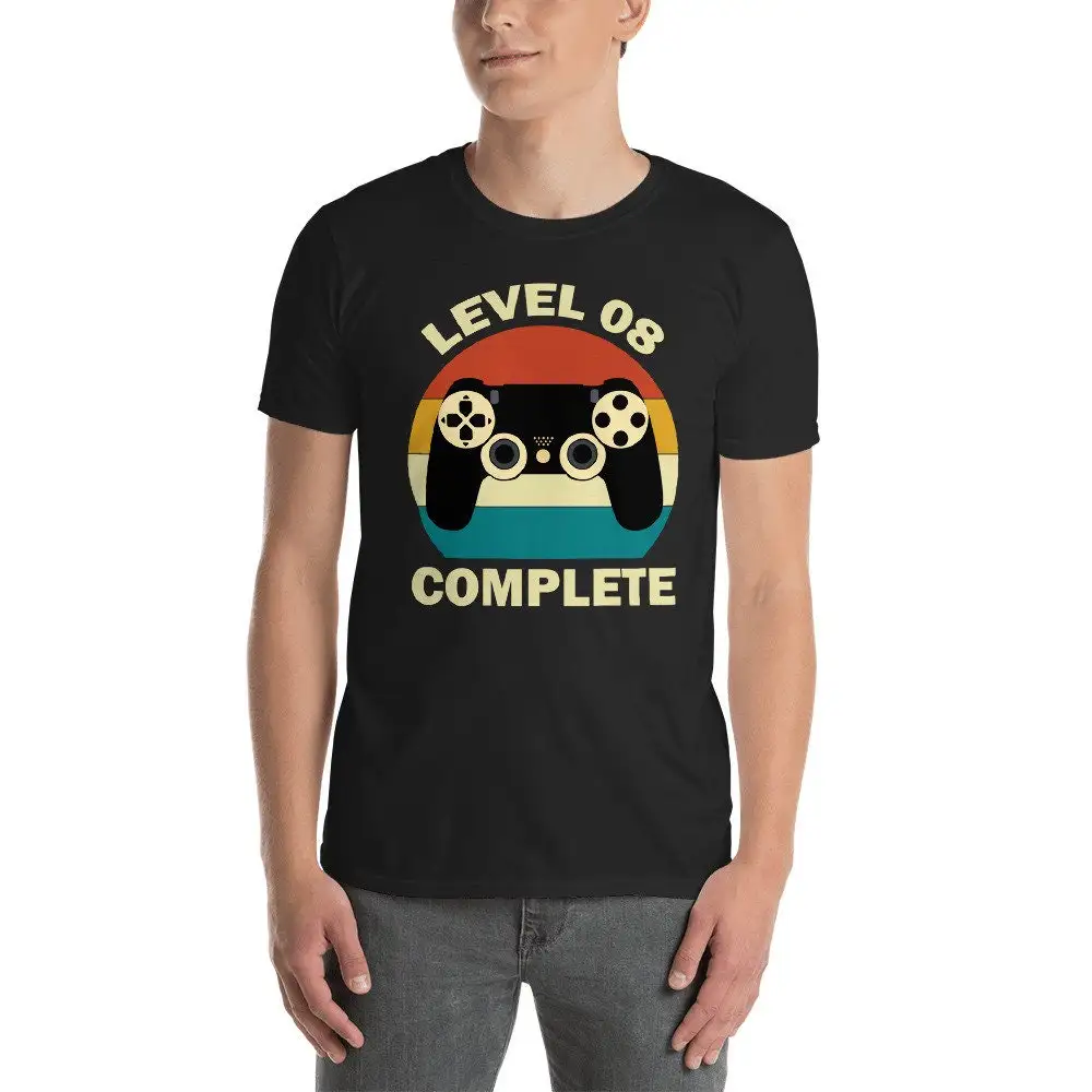 8Th Anniversary T Shirt Wedding Level 8 Complete Gamer Anniversay S For Husband Fathers Day