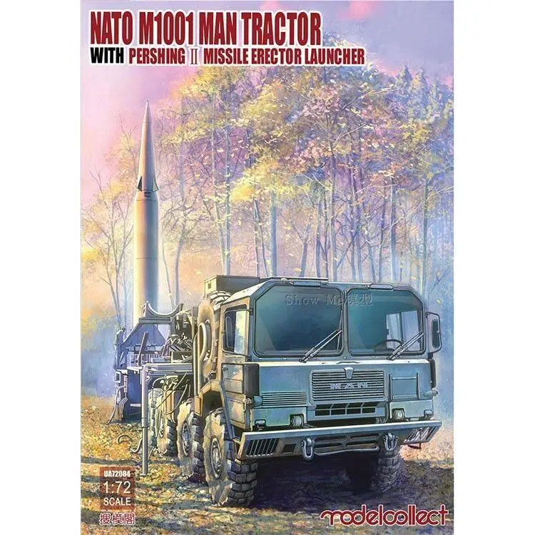 

Model Collect 1/72 UA72084 NATO M1001 MAN Tractor w/PershingII MIssile Erector Launcher Model Kit