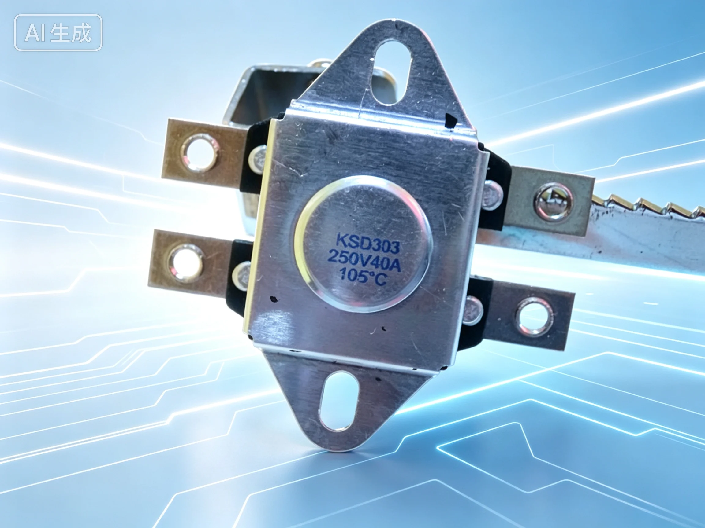 Thermostat for KSD303 250V40A 105℃ Size 25*28  5pcs