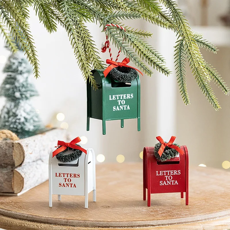 Christmas Tree Decoration Ornaments Ironwork Wreath Mailbox Decorations Christmas Tree Home Store Arrangement Christmas Gifts