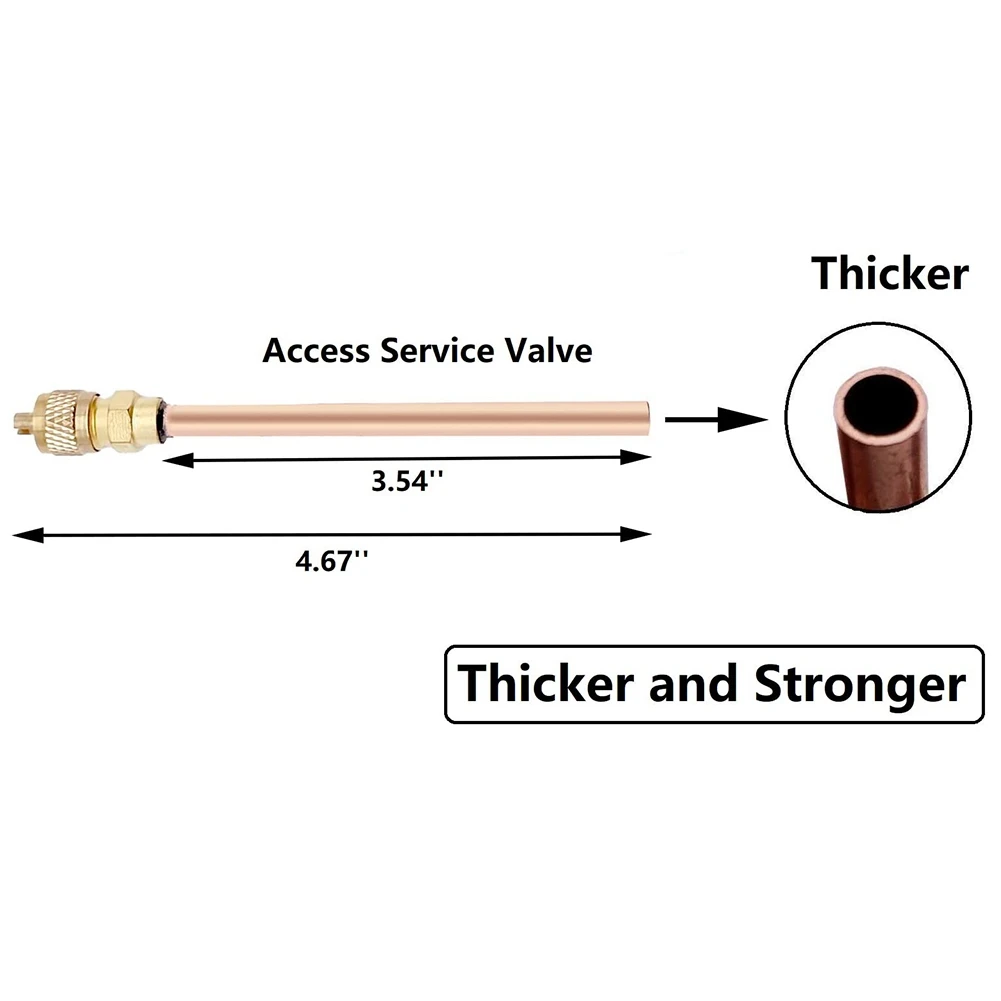

AT13 Piercing Valve Line Tap Valve Compatible With 1/4, 5/16, 3/8Inch Outside Diameter Pipes,1/4 SAE Service Access Valve