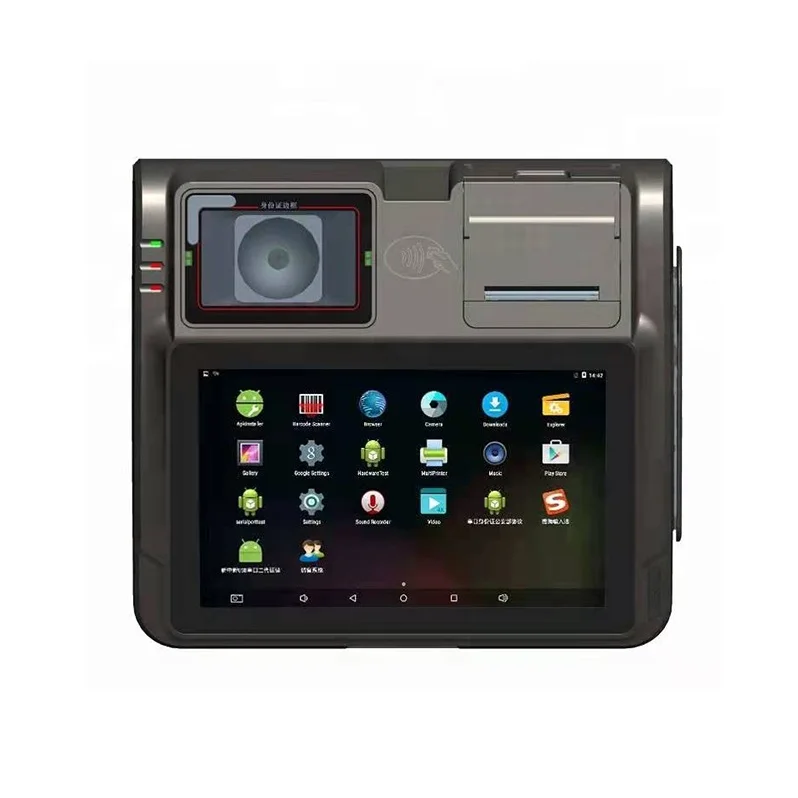 GrowPos-Lecteur de cartes de crédit et de débit, tout en un, EAU de codes-barres, Android 11, moniteur à écran tactile Sdk