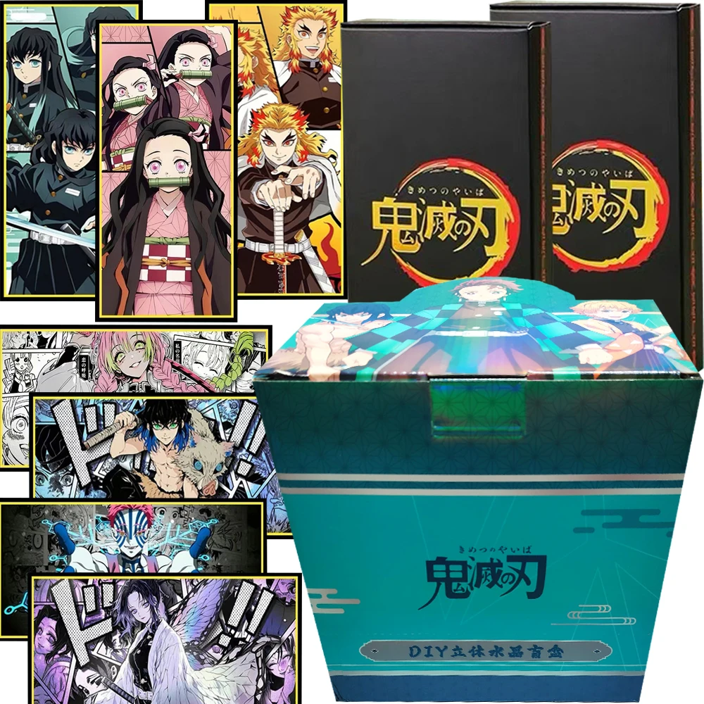 

Anime Game Collection Cards Hot Blooded Comic Storyboard Character Crystal 3D Painting Cards Boys Girls Table Ornament Toy Gifts