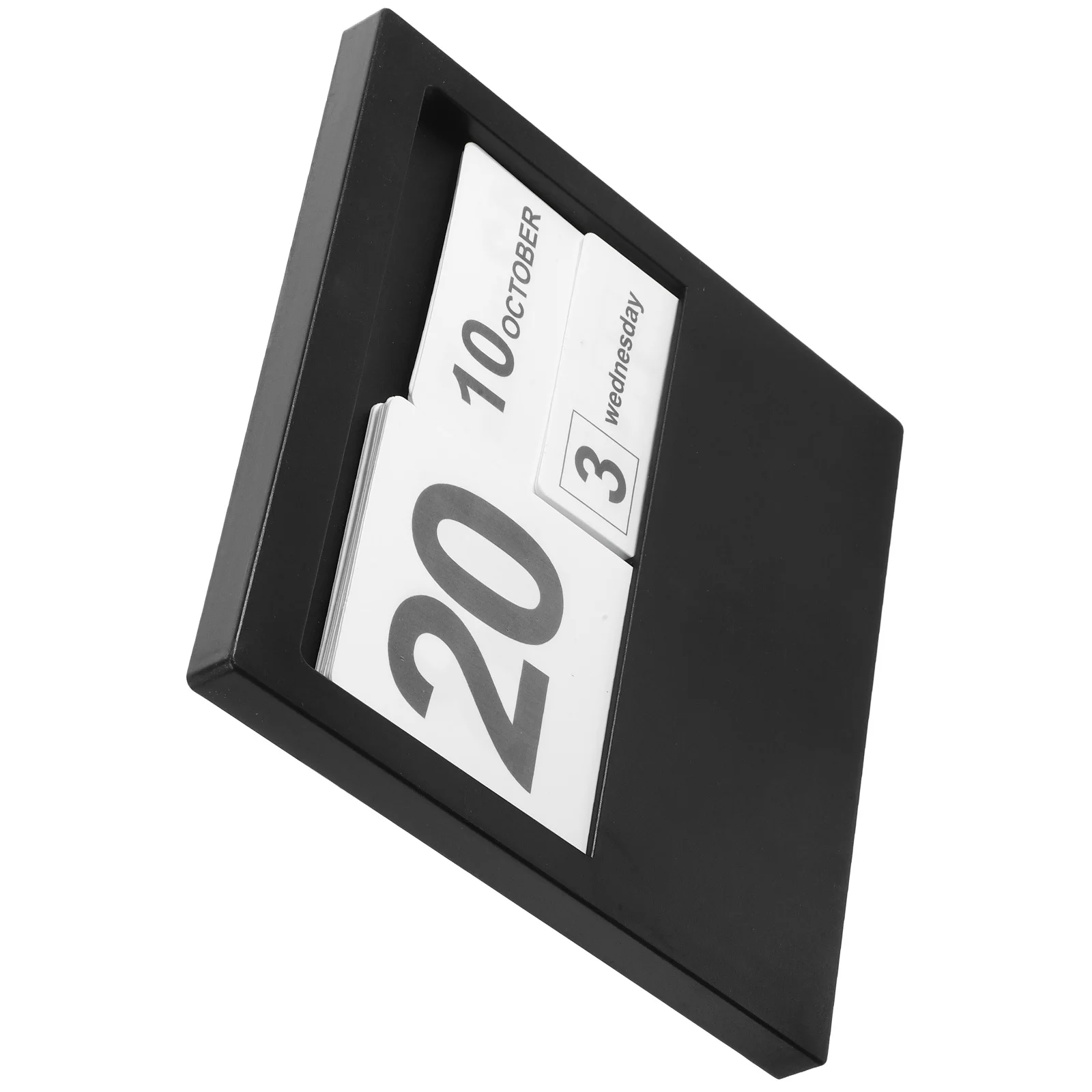 Wooden Block Desk Calendar Manual Perpetual Decorative Table Calendar Office Home Dormitory Office Accessory Home Supply - Image 2