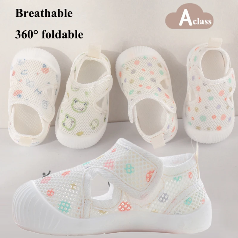 2026 New Newborn Baby Breathable Mesh Sandals Hollow Out Infant Girls Boys Soft First Walker Shoes Spring Summer Baby Sandals