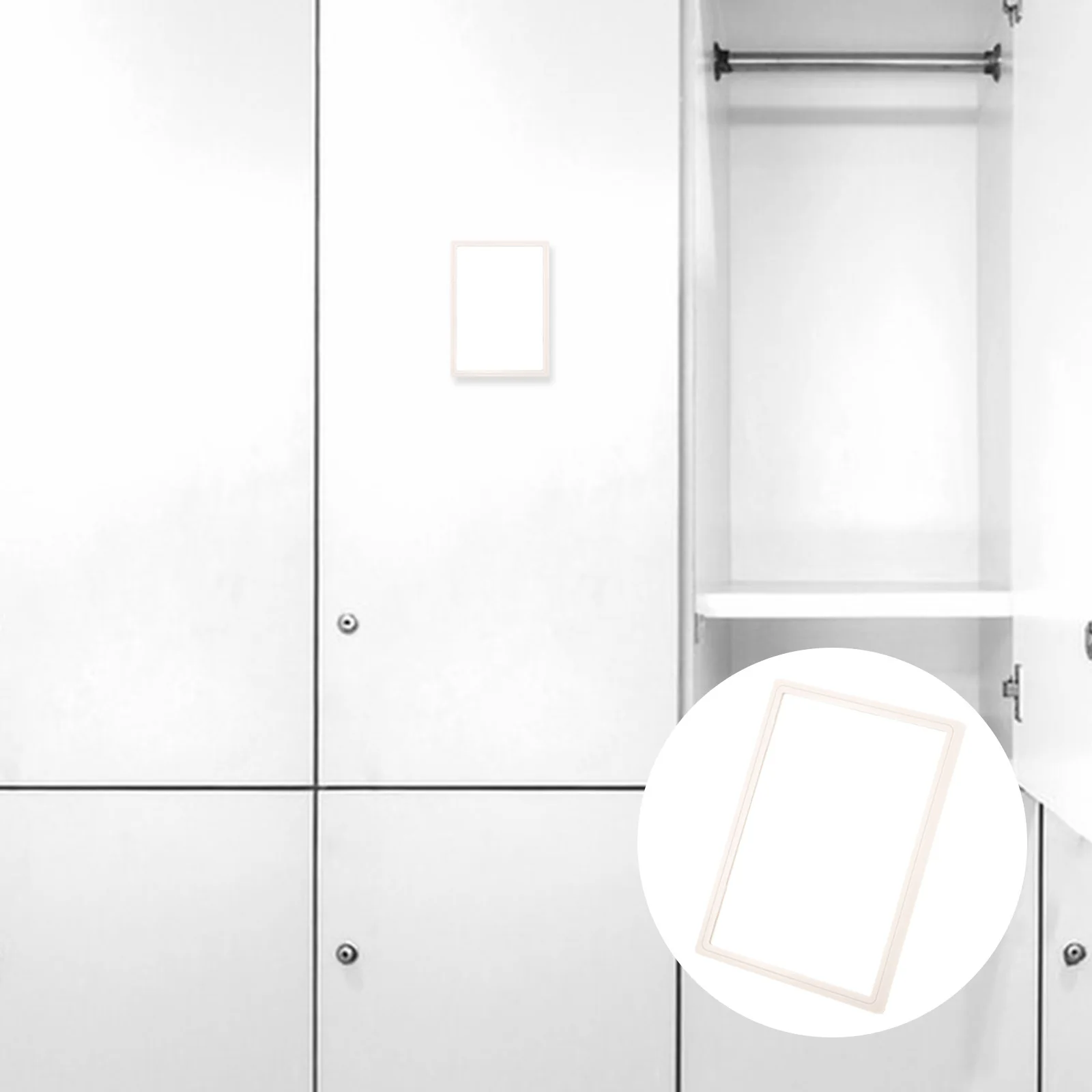 

Compact Mirror for Locker Small Makeup Mirror for Employee Personal Use Steel Cabinet Filing Cabinet Dresser Wall Mountable