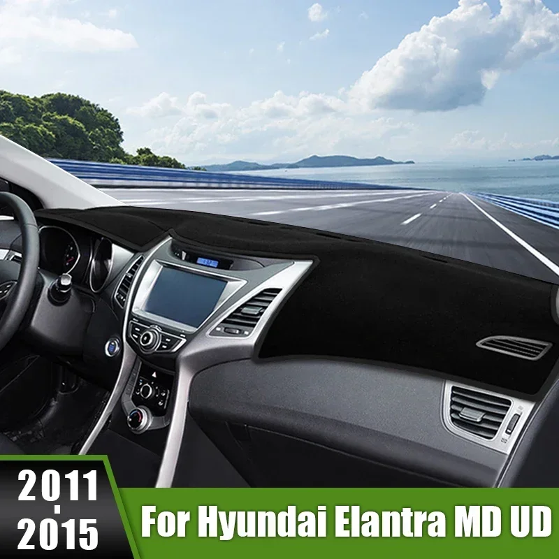 

Чехол для приборной панели автомобиля Hyundai Elantra MD UD 2011 2012 2013 2015, защита от солнца