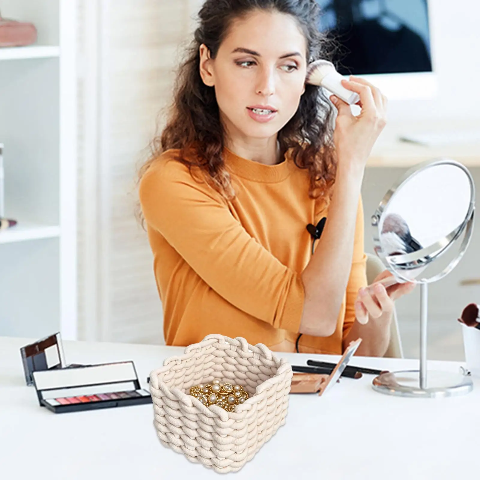 

Тканая корзина для хранения, тканая корзина для организации прямоугольных настольных детских ящиков для игрушек, органайзер, коробка для дистанционного управления, ключи, книга