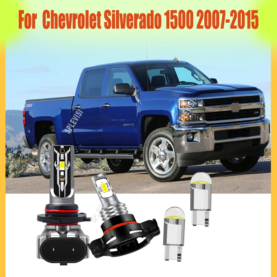 

LED Headlight Bulb Foglight - Instant On, No Warm-Up Time Needed For Chevrolet Silverado 1500 2007 2008 2009 2010 2011 2012-2015