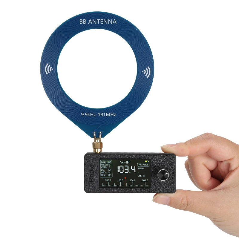 New ATS-mini 0.5-108MHz SI4732 Mini Radio Pocket SSB Radio with 2pcs Antenna FM/AM All Band ESP32 Radio Receiver