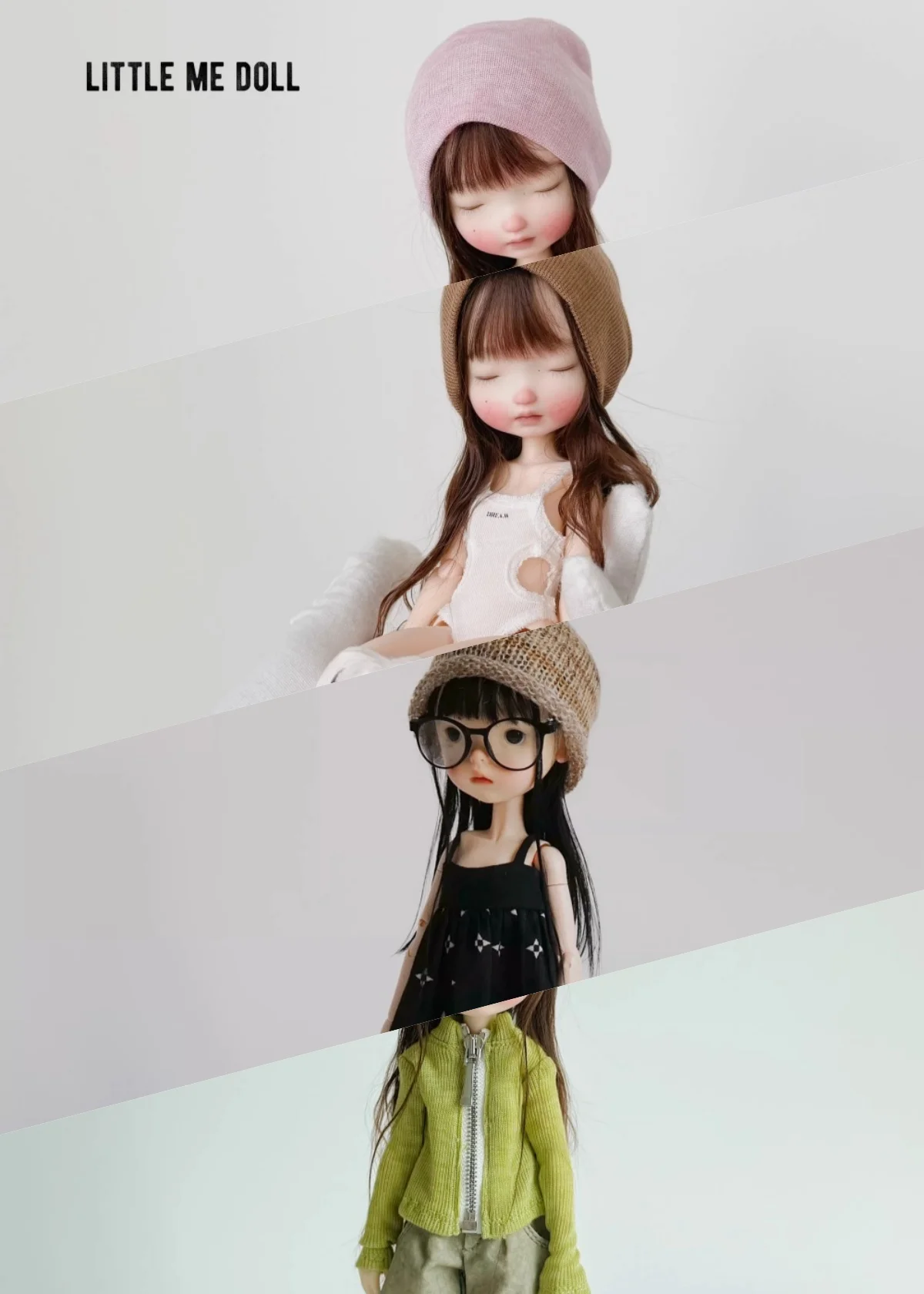 

【No Figure】Pre-sale Handmade Female Doll's Clothing Accessories Beanie Zipper Sweater Cardigan For Action Body Fit Ob22 Blyth