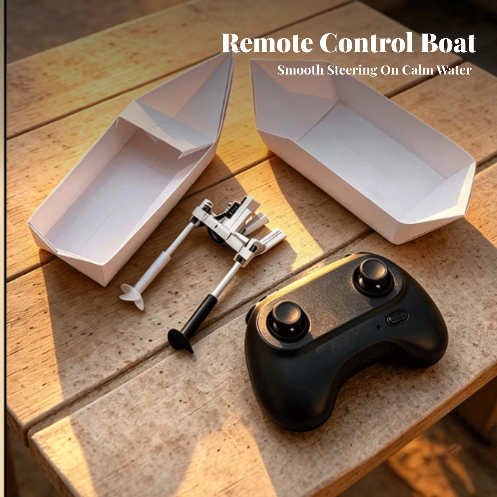 Model Kit Foldable DIY Paper Boat Model Toy Electric for Hobbyists, Pool, Pond
