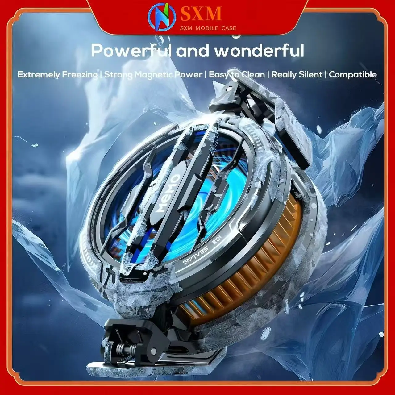 

Замороженный полупроводниковый радиатор мобильного телефона. Универсальная модель с магнитным зажимом на спине. Съемный и чистый.