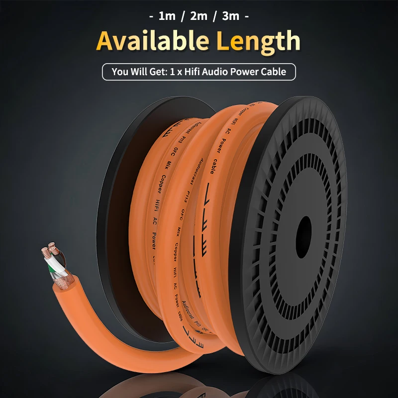 Hi-End Audiocrast P113 5N OCC Copper Bulk Audio Power Wire AC Mains Cable Bulk Cable DIY HiFi Audio Power Cord